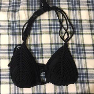 Fringe Triangle Bikini Top